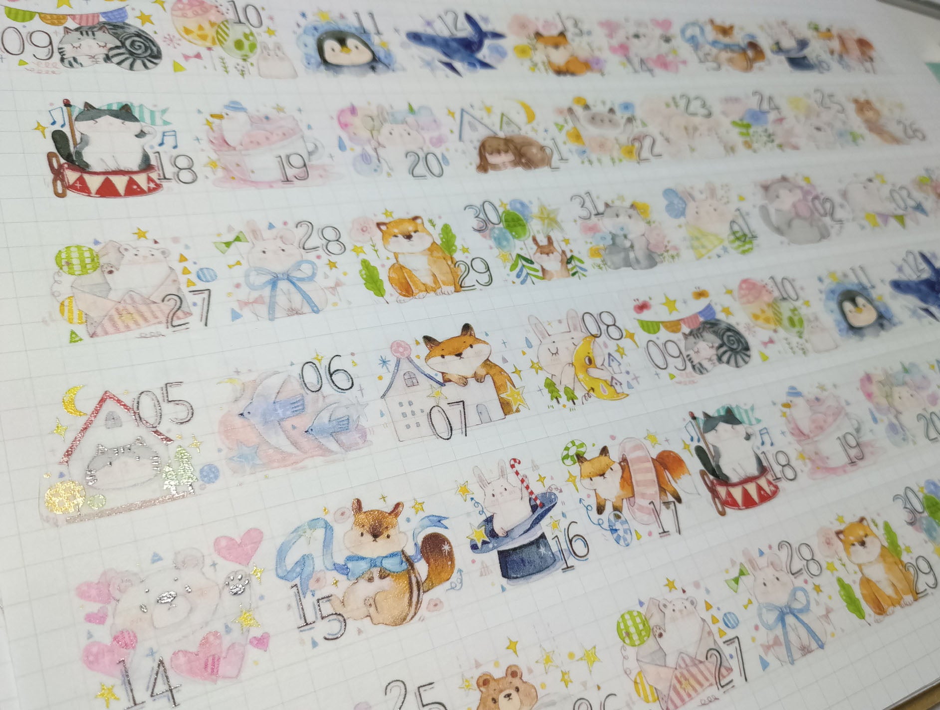 Tang Yuan Masking Tape: Cozy Calendar