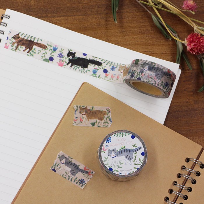 Aiko Fukawa x Cozyca Washi Tape: Cat