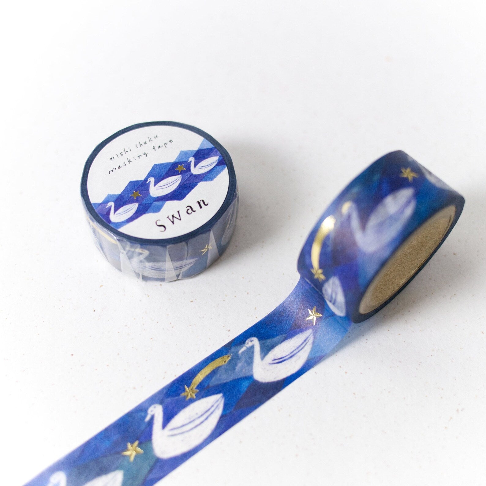 Nishi Shuku x Cozyca Washi Tape: Swan