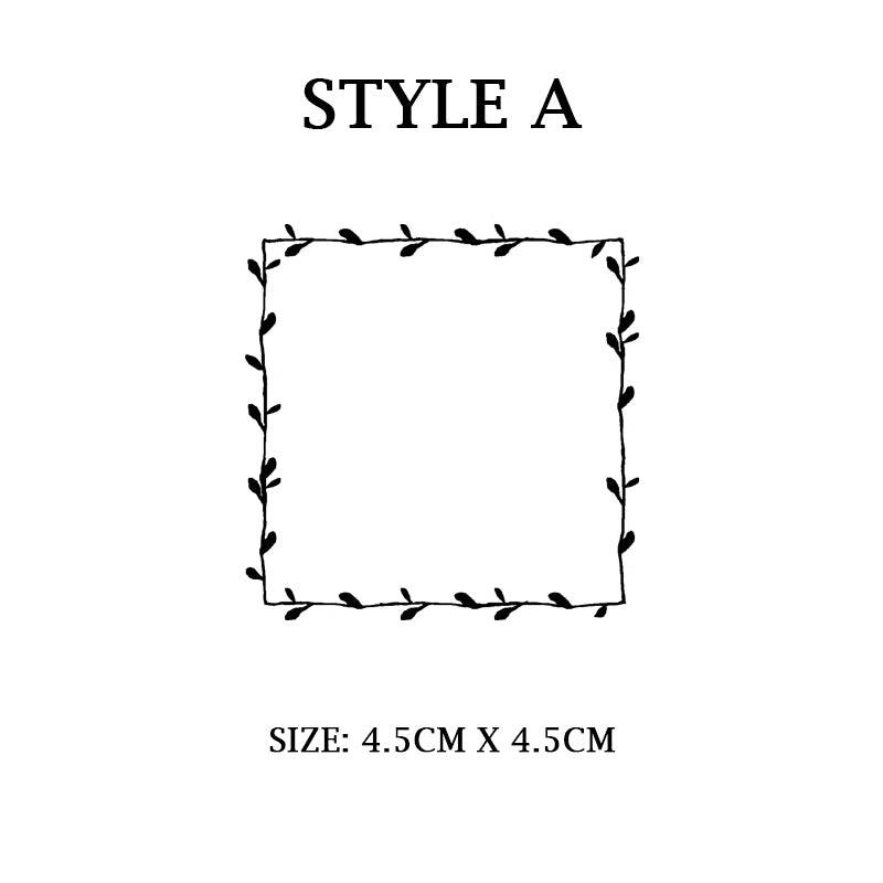 Cute Lemon Handmade Stamp: Frames