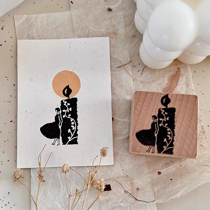 Cute Lemon Handmade Stamp: My Lover, the Moon