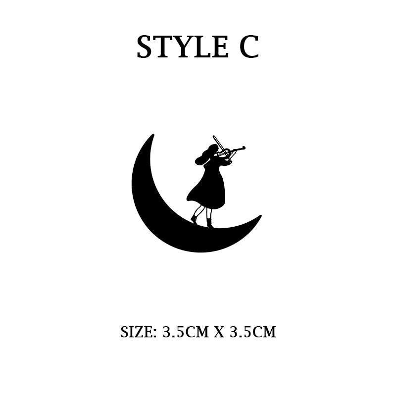 Cute Lemon Handmade Stamp: My Lover, the Moon