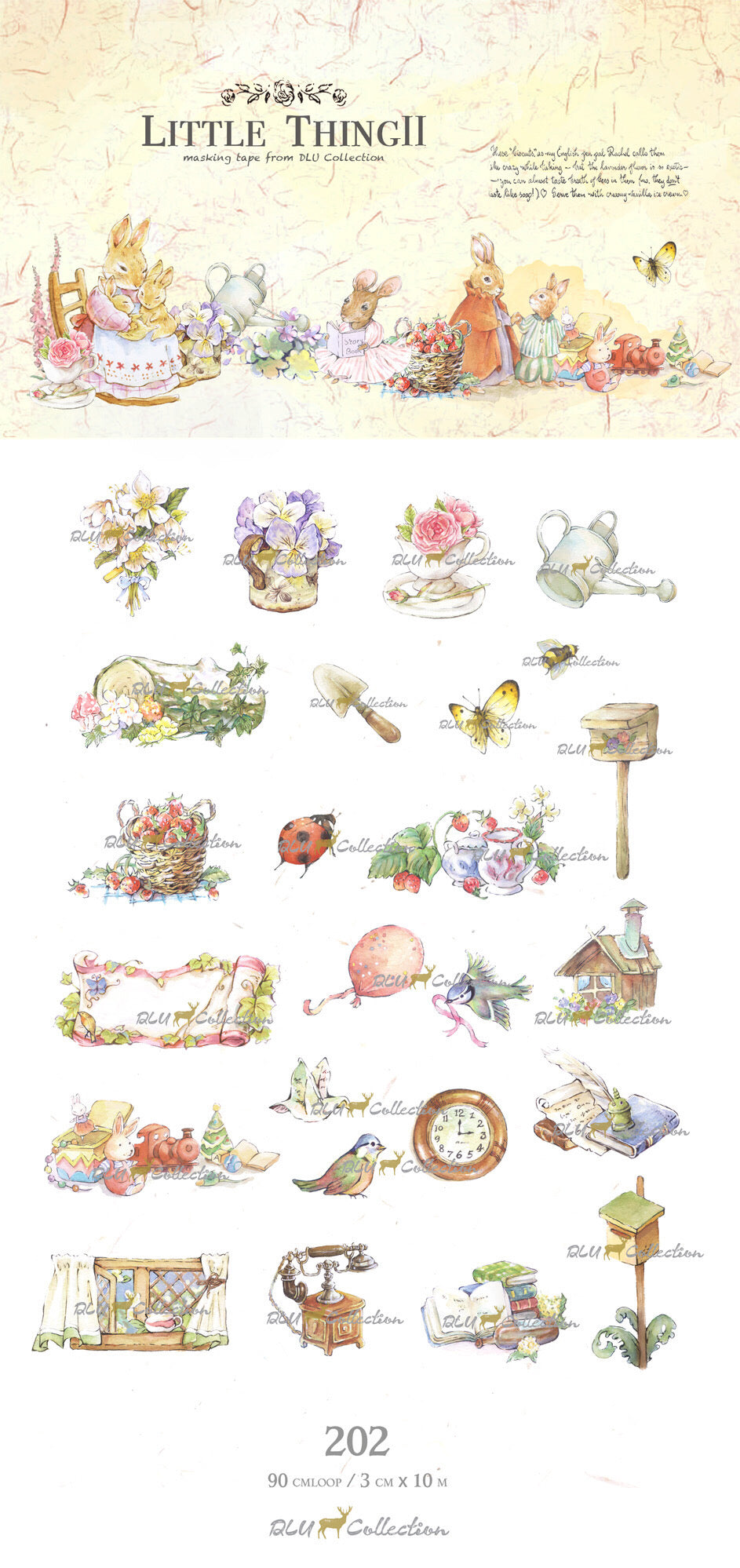 DLU Collection Washi Tape (Out-of-Print Designs)