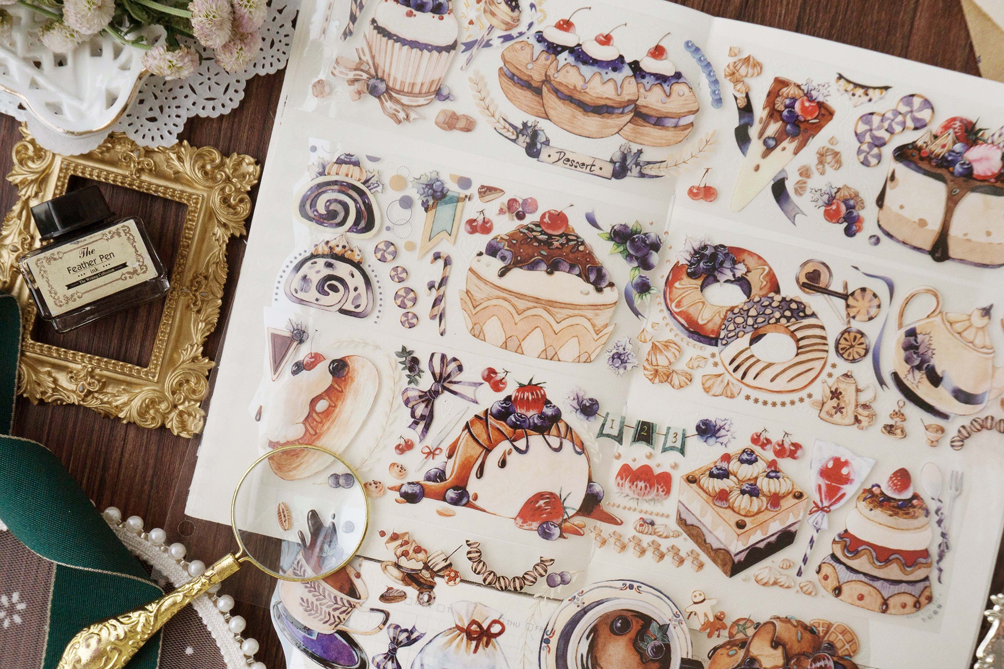 Daily Life Masking Tape: Blueberry Tea Snacks