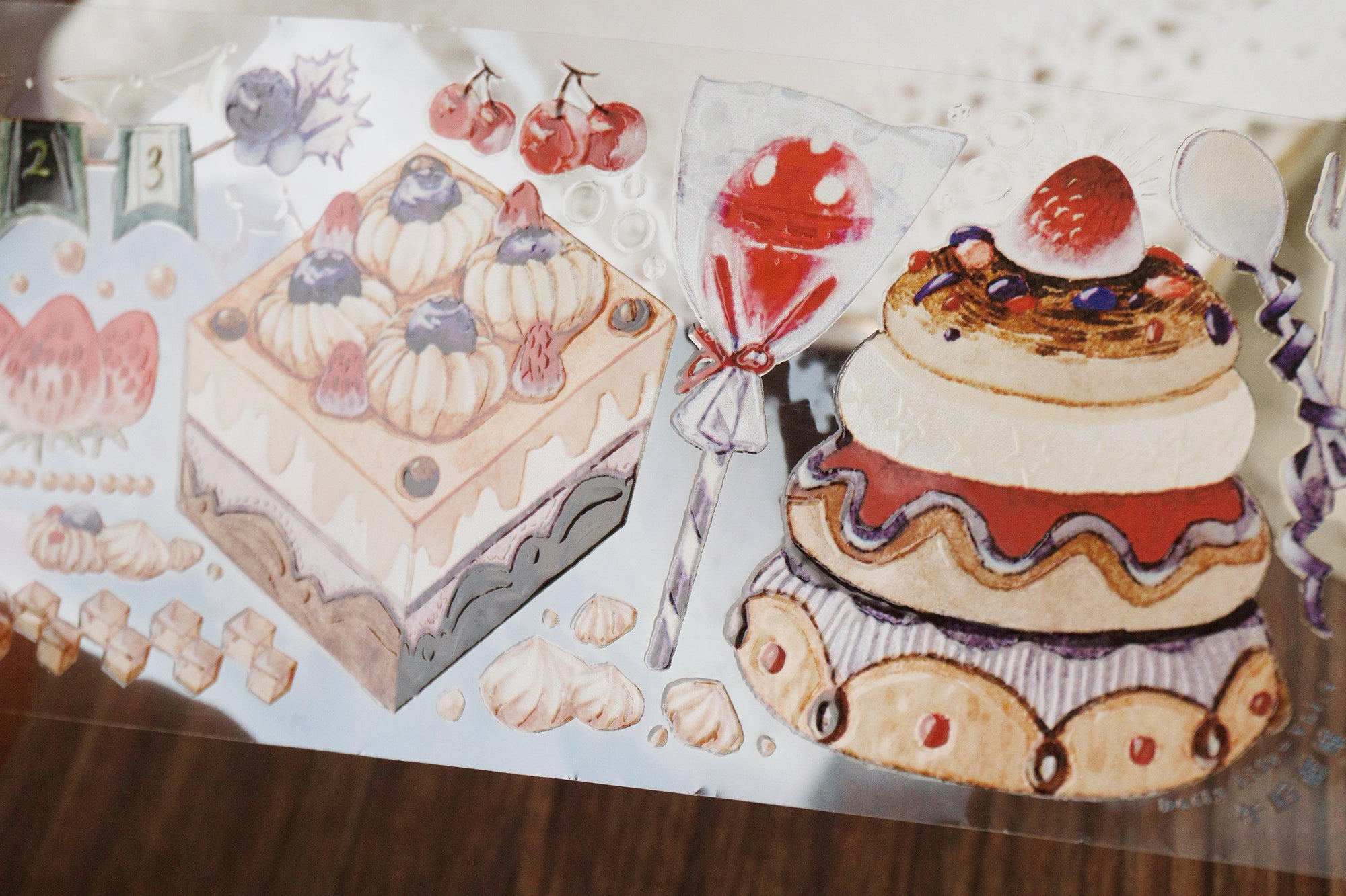 Daily Life Masking Tape: Blueberry Tea Snacks