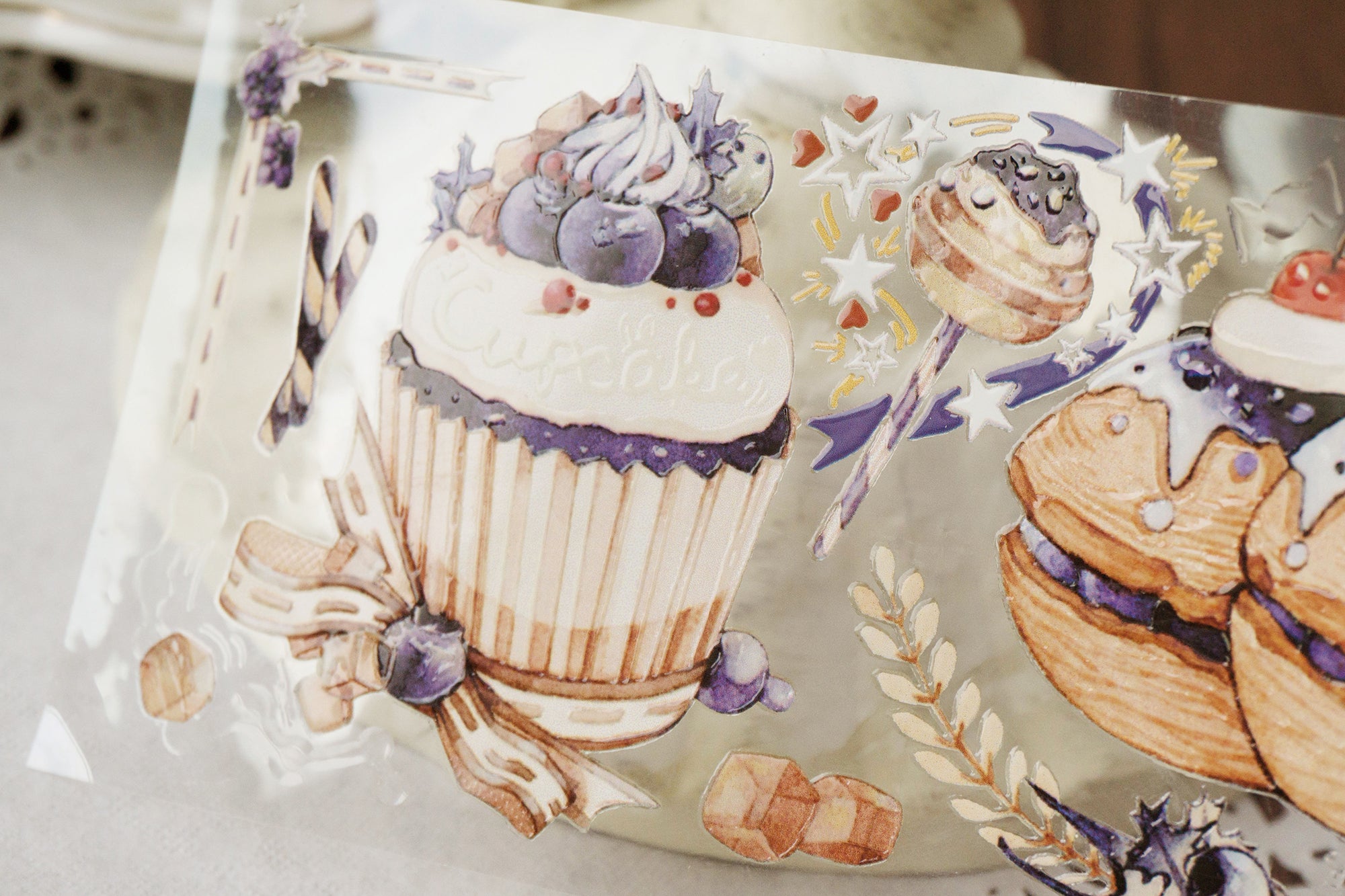 Daily Life Masking Tape: Blueberry Tea Snacks