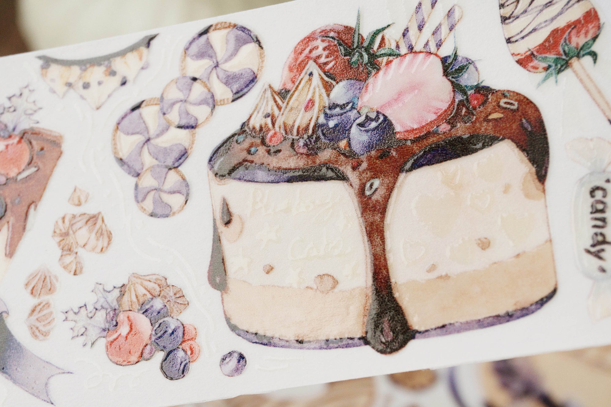 Daily Life Masking Tape: Blueberry Tea Snacks