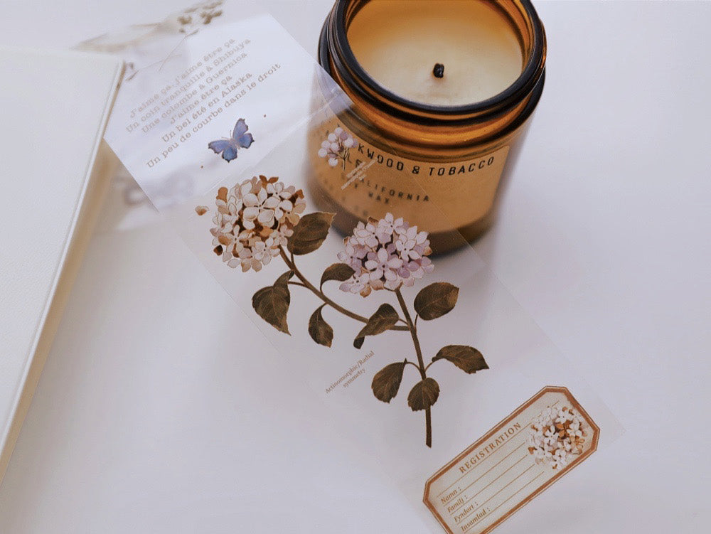 Deer Studio Masking Tape: Hydrangea Letter