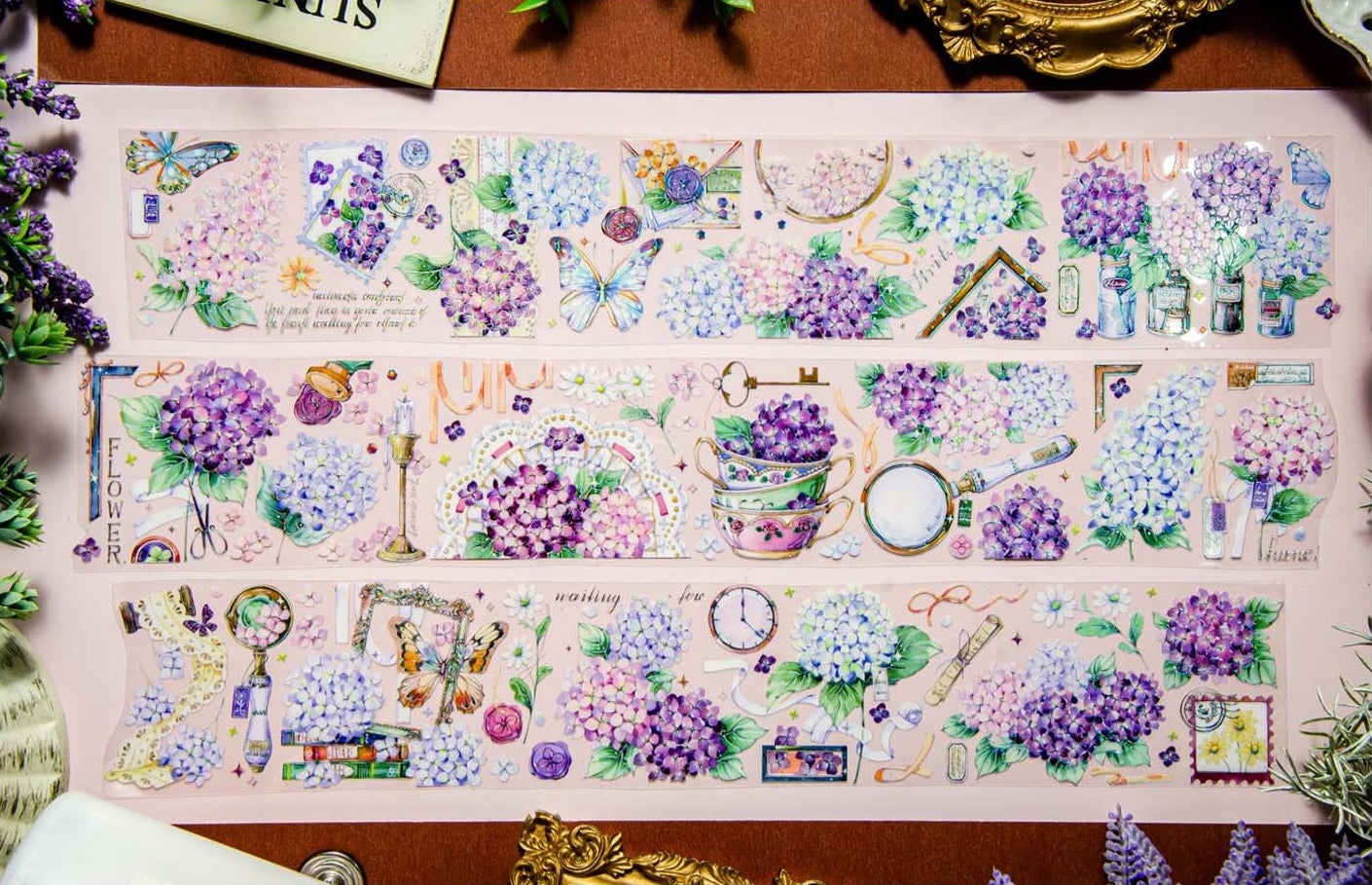 Deer Studio Masking Tape: Purple Spring Hydrangea