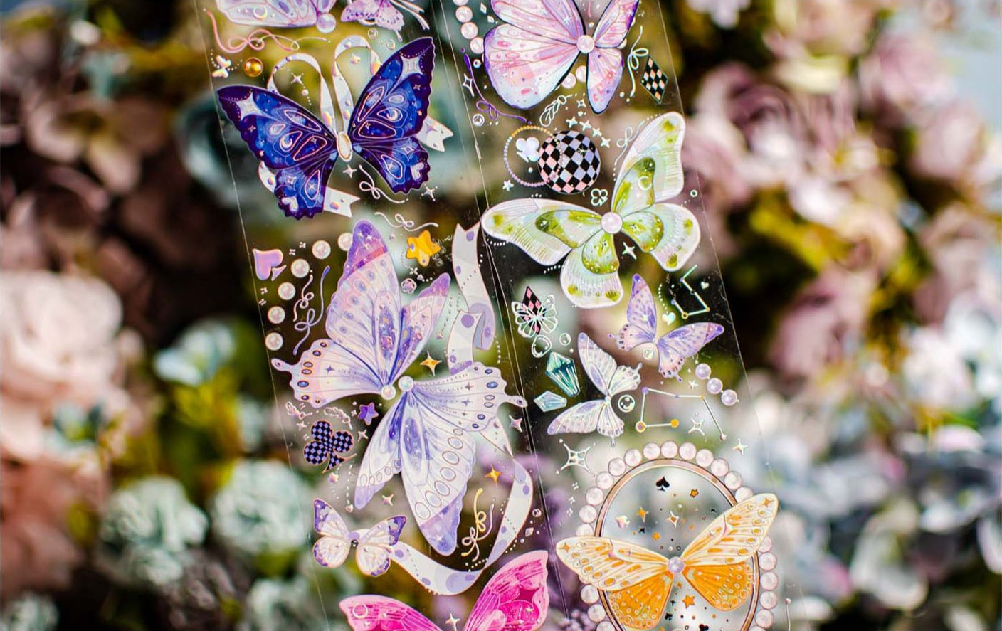 Deer Studio Masking Tape: Starry Night Butterflies