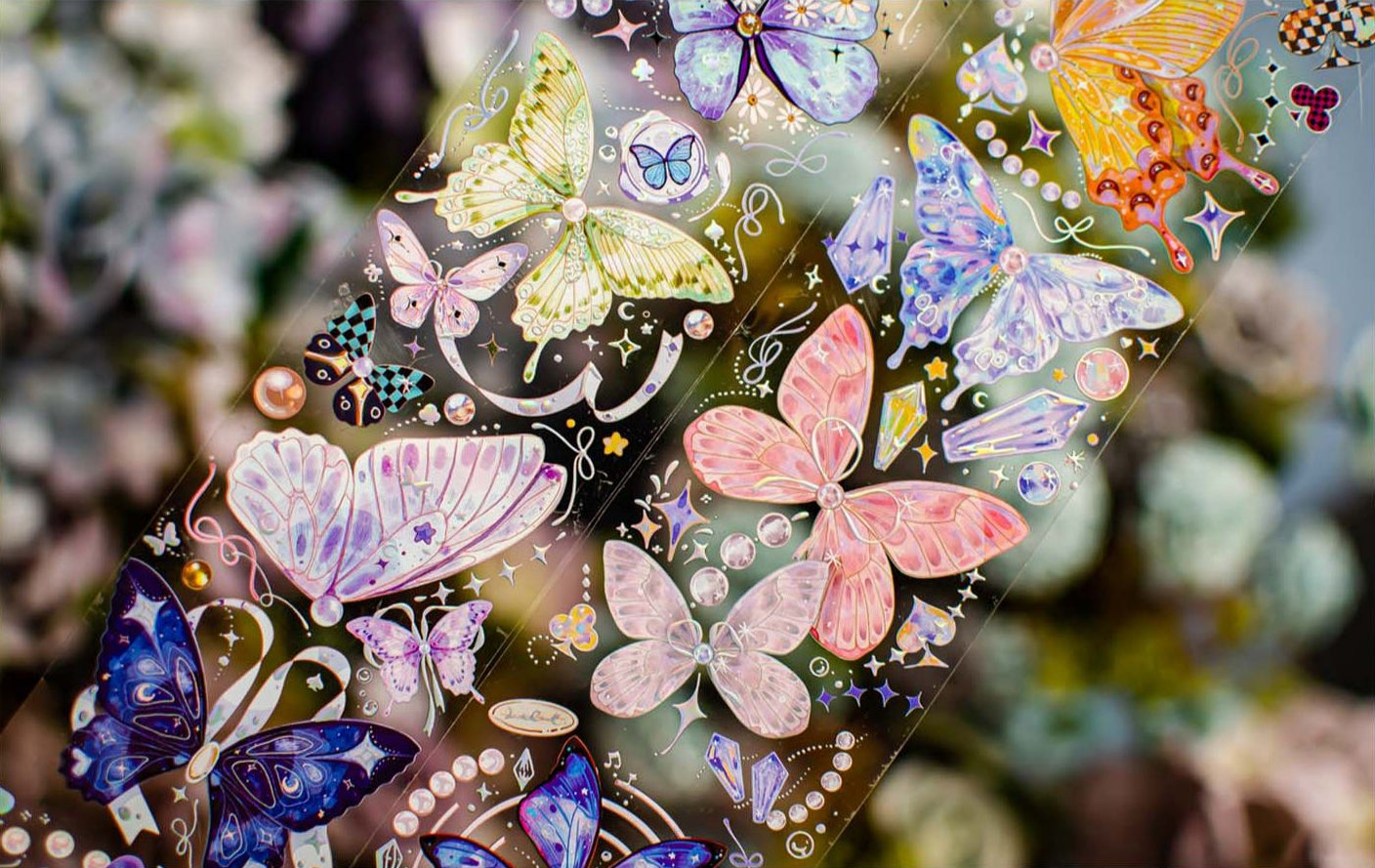 Deer Studio Masking Tape: Starry Night Butterflies