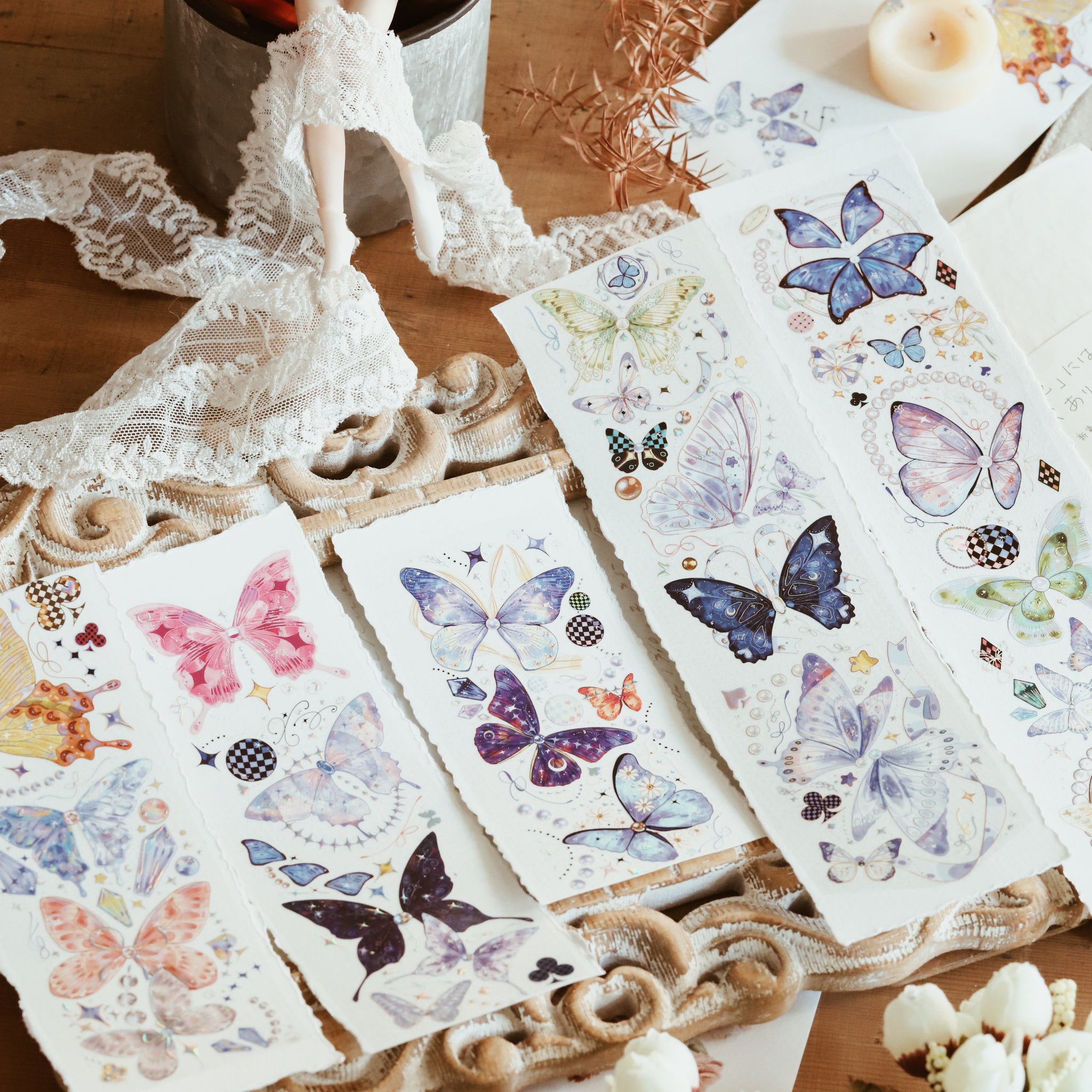 Deer Studio Masking Tape: Starry Night Butterflies
