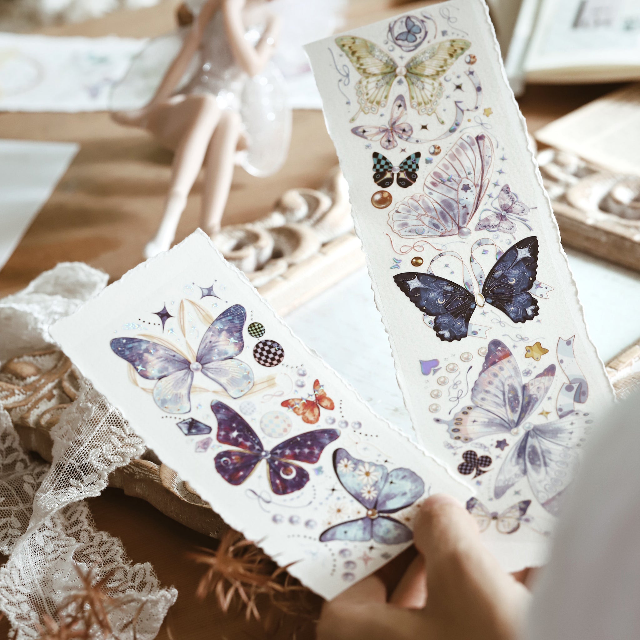 Deer Studio Masking Tape: Starry Night Butterflies