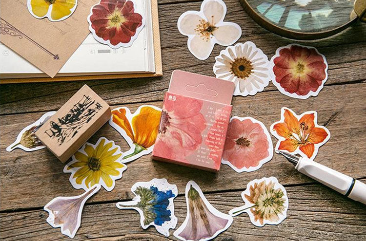 Pressed Flowers Box Stickers Set 2