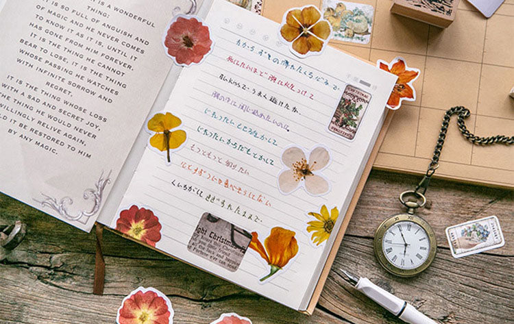 Pressed Flowers Box Stickers Set 2