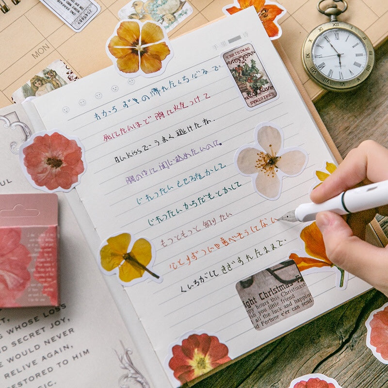 Pressed Flowers Box Stickers Set 2