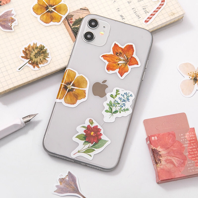 Pressed Flowers Box Stickers Set 2