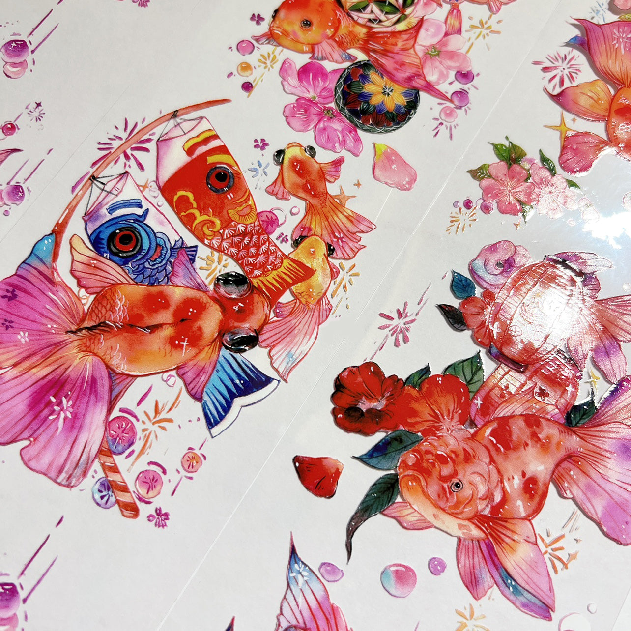 Goldfish and Fireworks Masking Tape