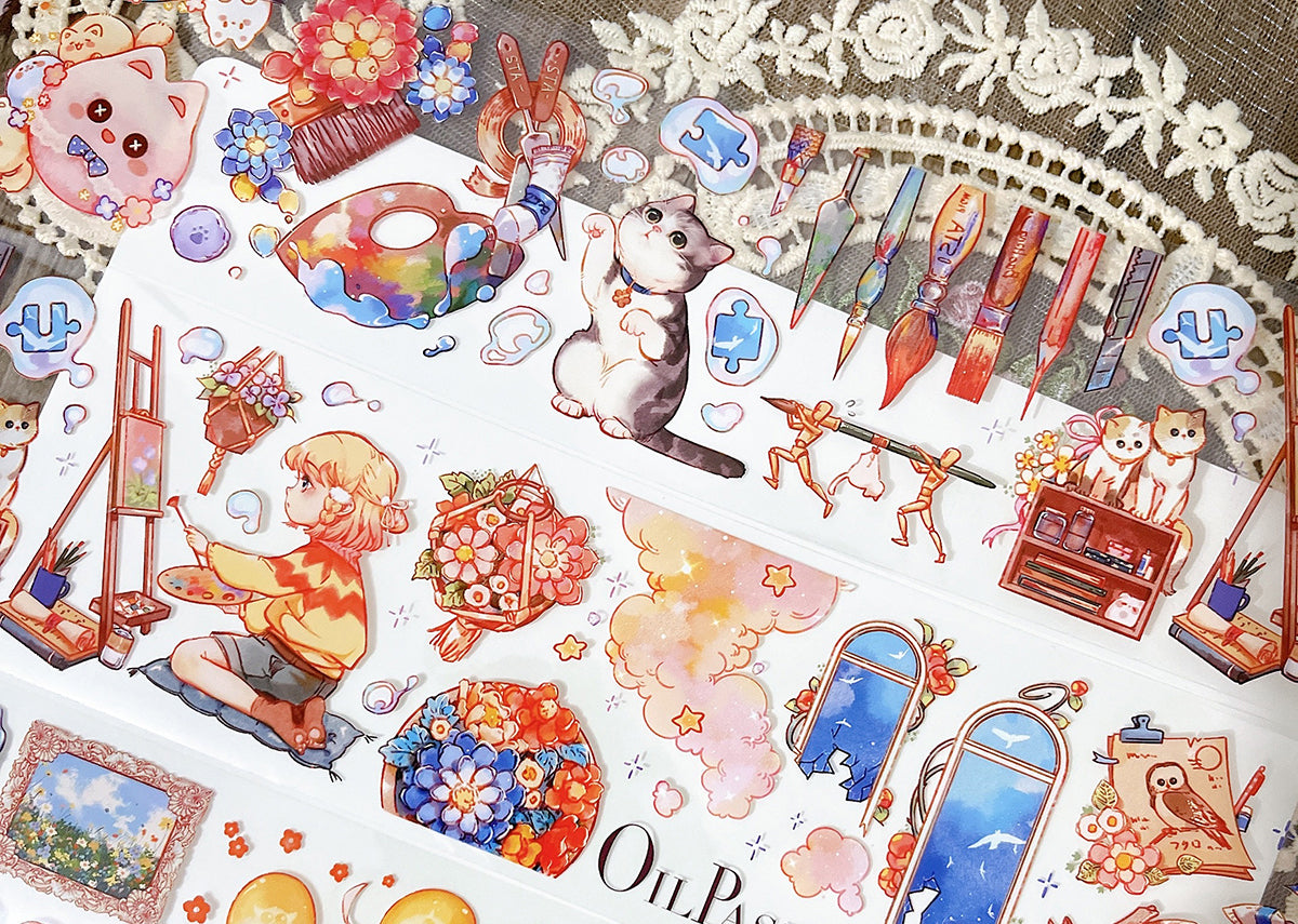 Realheart Studio Masking Tape: Artsy Cat