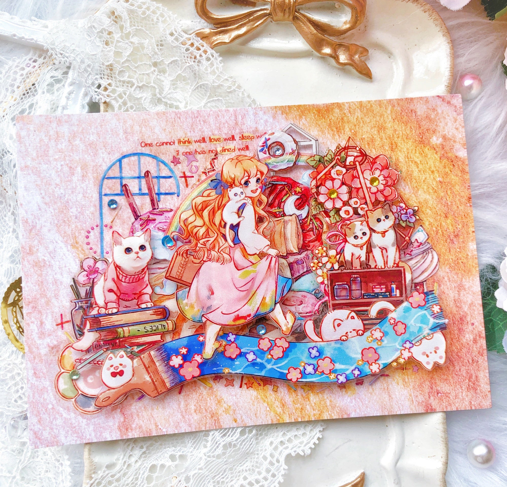 Realheart Studio Masking Tape: Artsy Cat