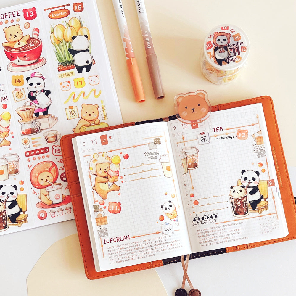 EverEin Washi Tape: Beary Calendar