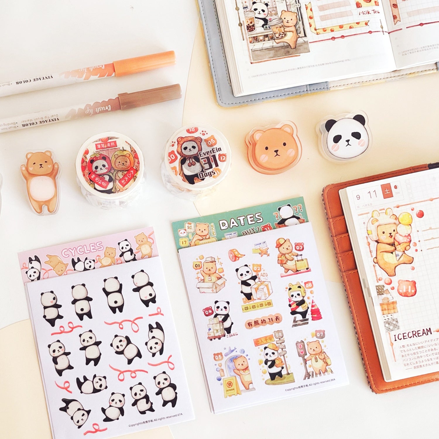 EverEin Sticker Sheet: Dates and Cycles