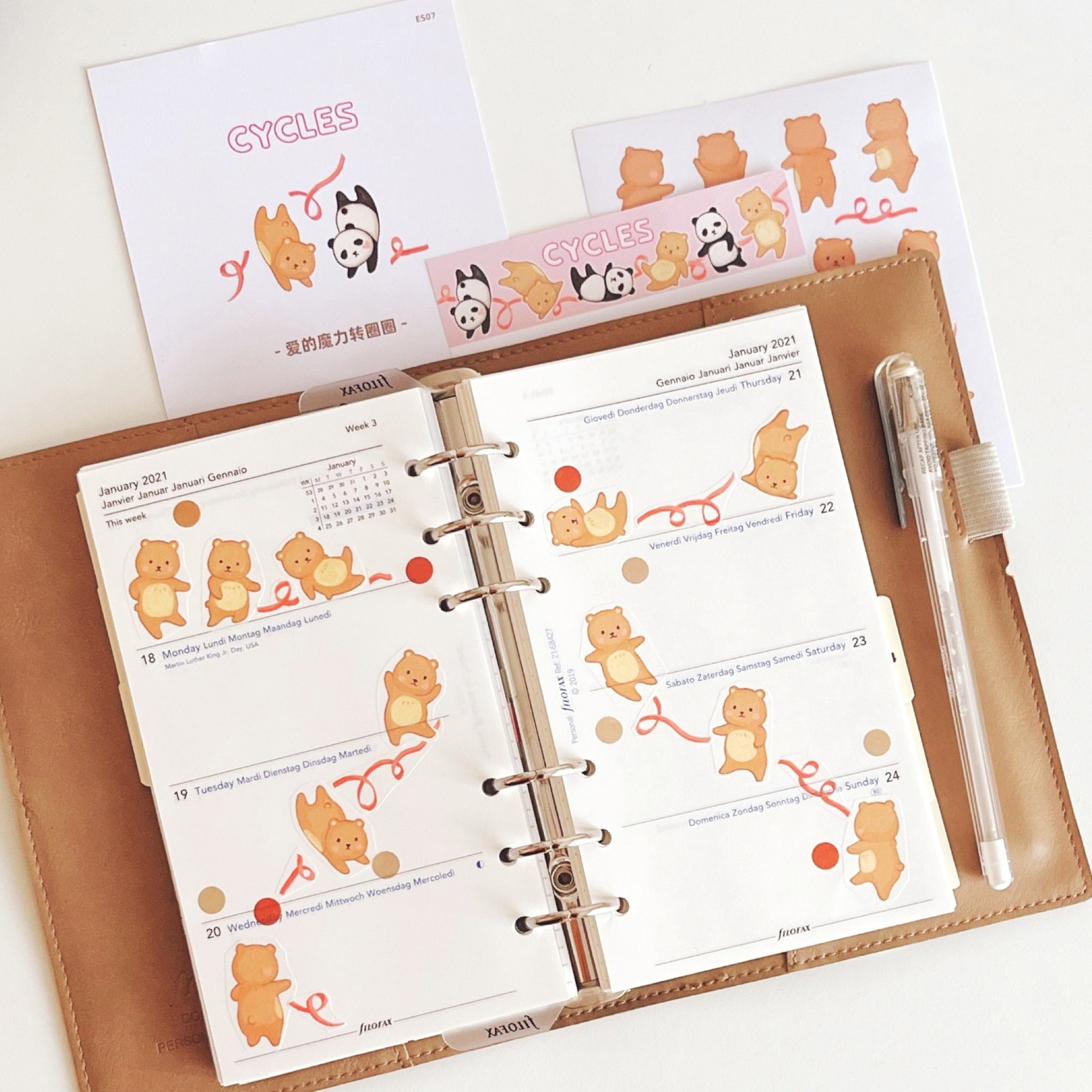 EverEin Sticker Sheet: Dates and Cycles