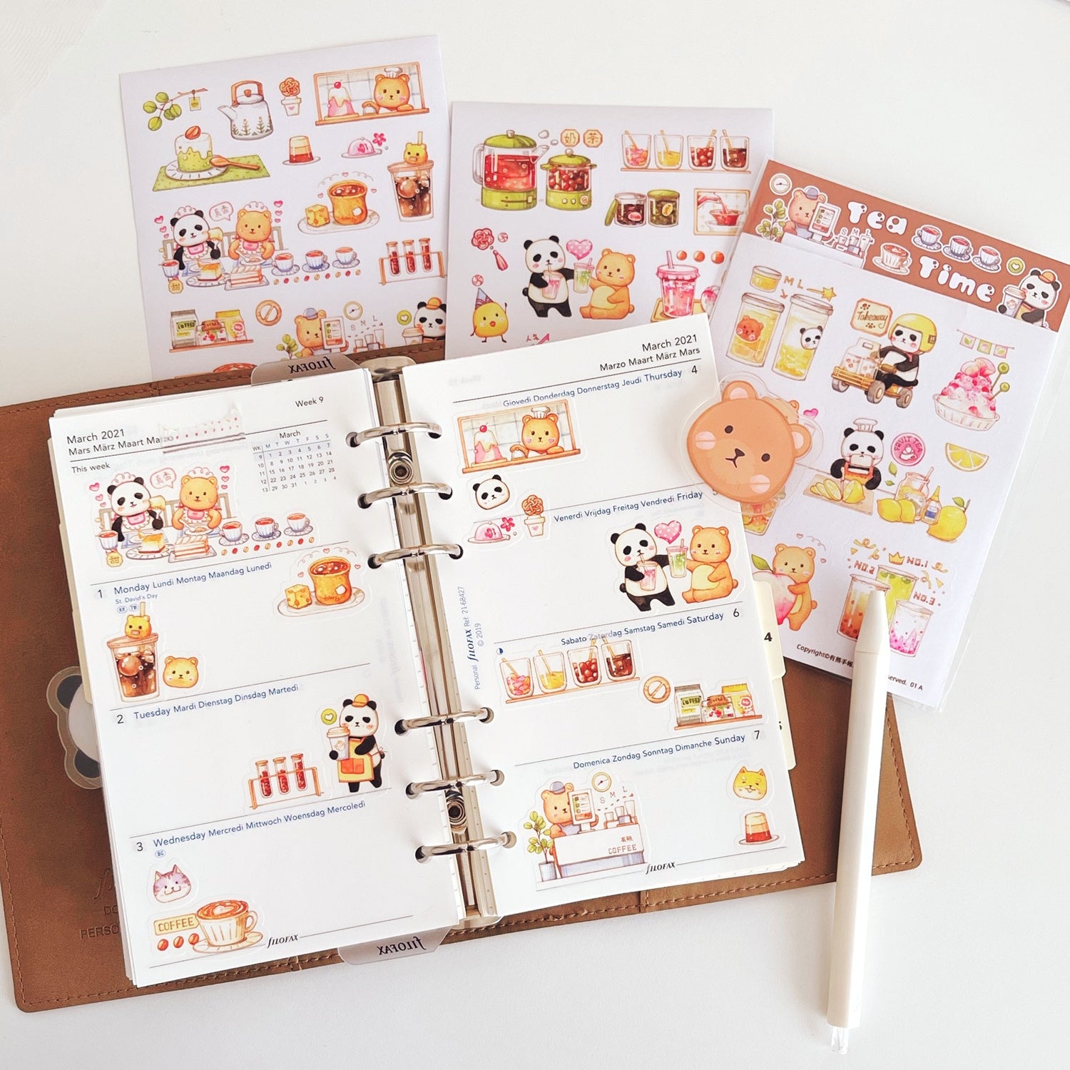 EverEin Sticker Sheet: Tea Time and Sweet Time