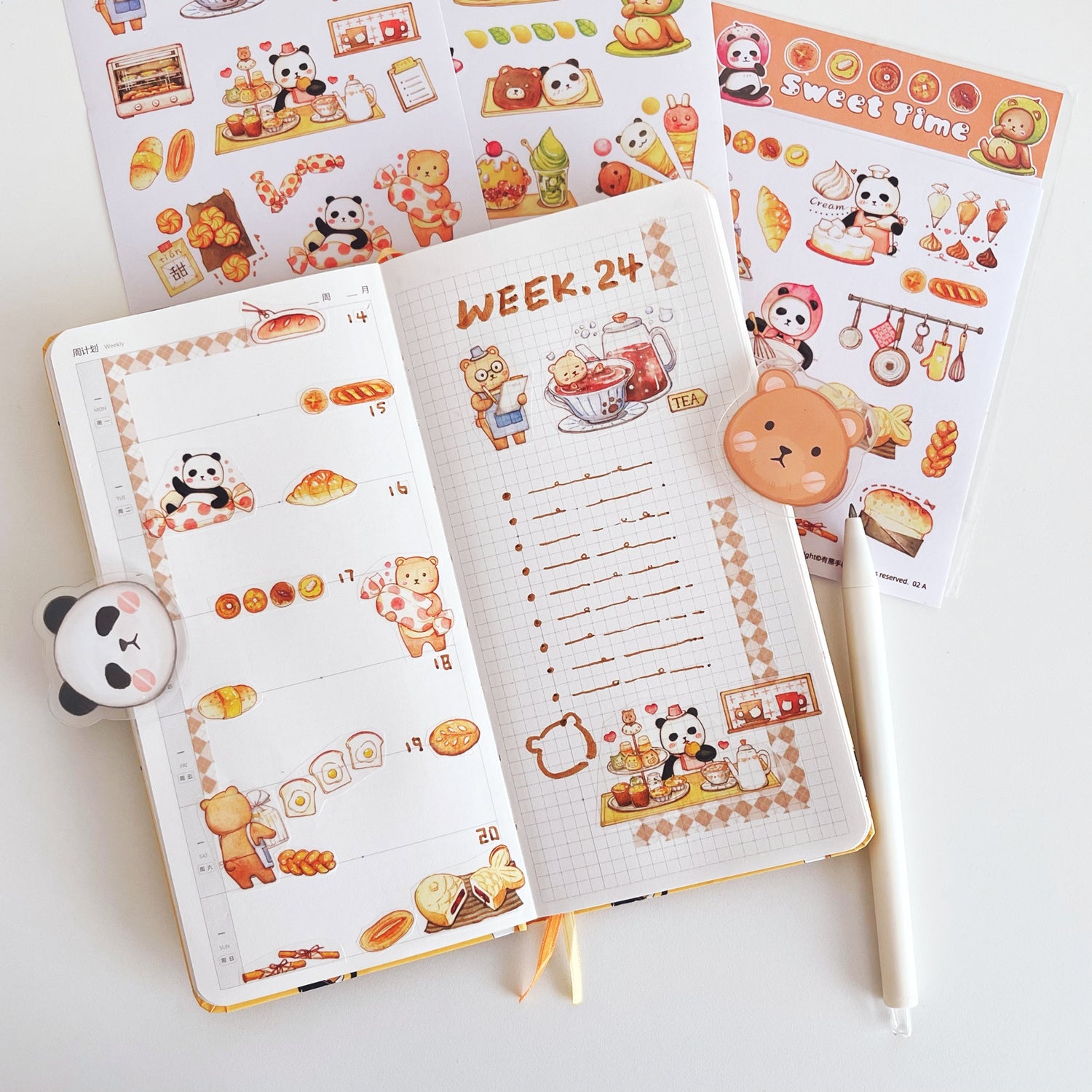 EverEin Sticker Sheet: Tea Time and Sweet Time