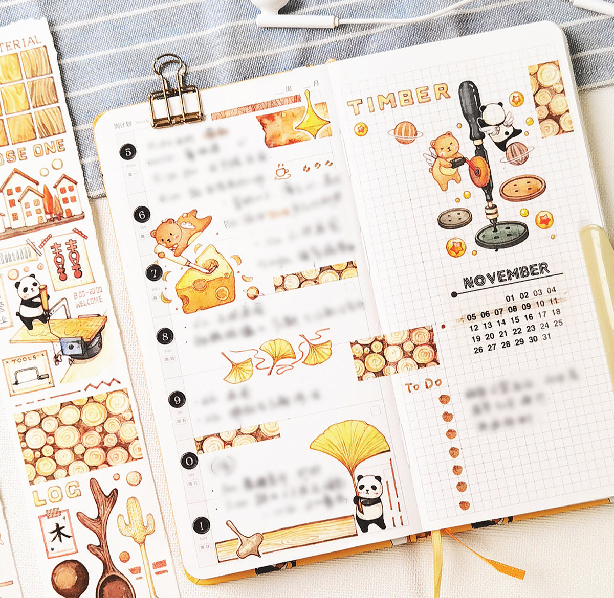 EverEin Washi Tape: Woodwork