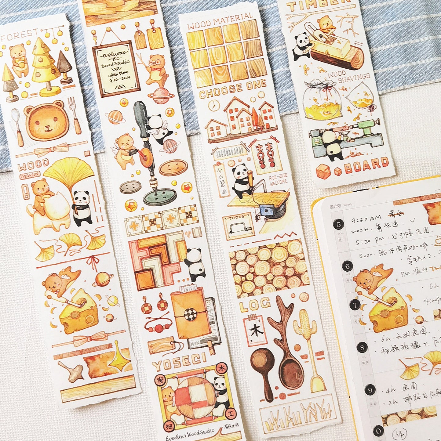 EverEin Washi Tape: Woodwork
