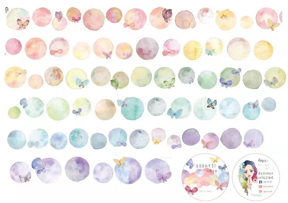 Fairy Ball Masking Tape: Bubble World