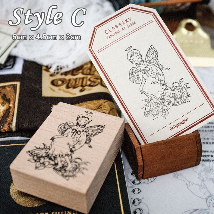 Fairy Garden Wooden Stamp