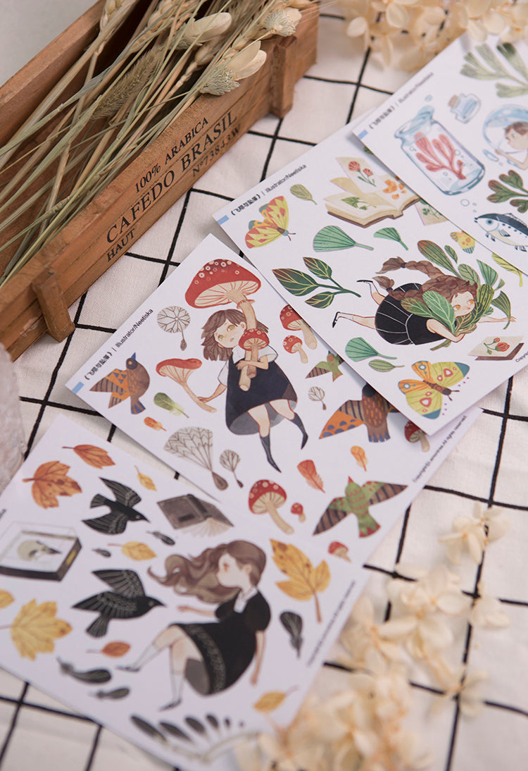 Lemontree Product: Flight and Fall Stickers Sheet