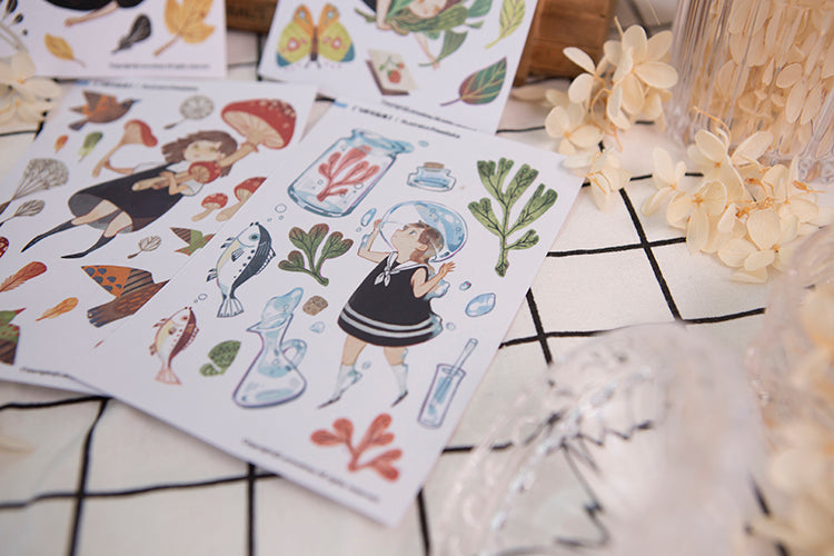 Lemontree Product: Flight and Fall Stickers Sheet