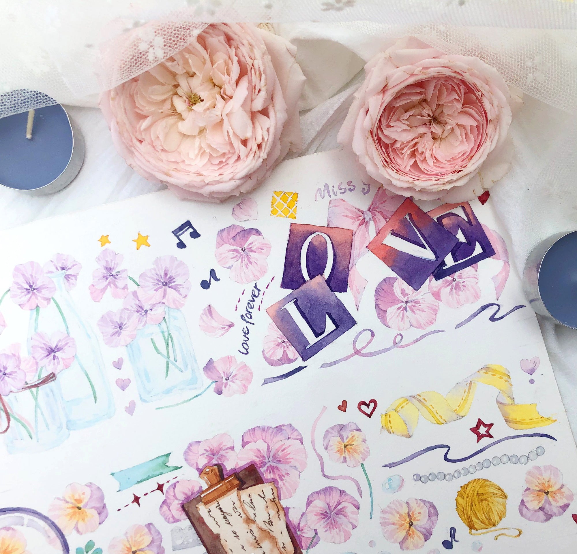 Floral Accent Masking Tape