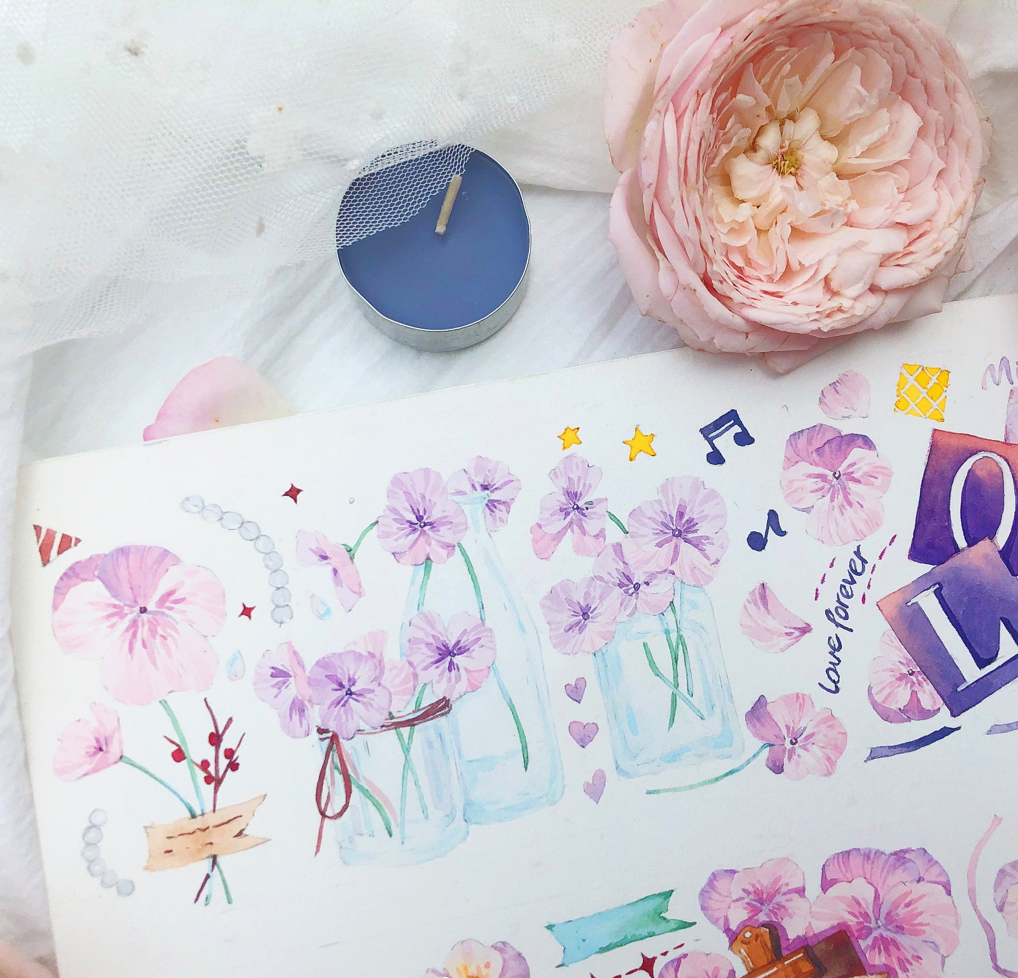 Floral Accent Masking Tape