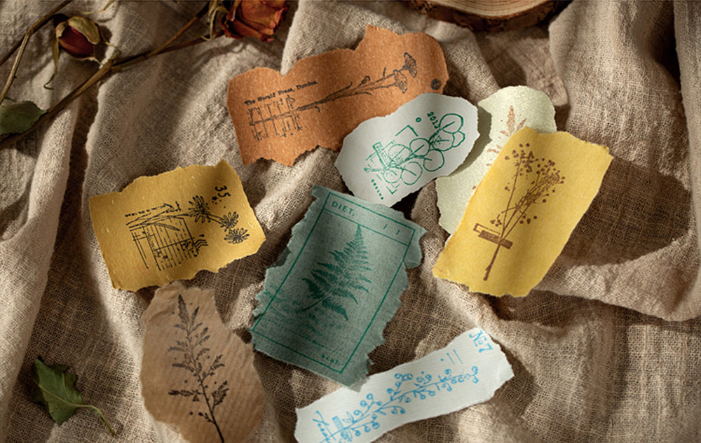 Flowers and Plants Wooden Stamps