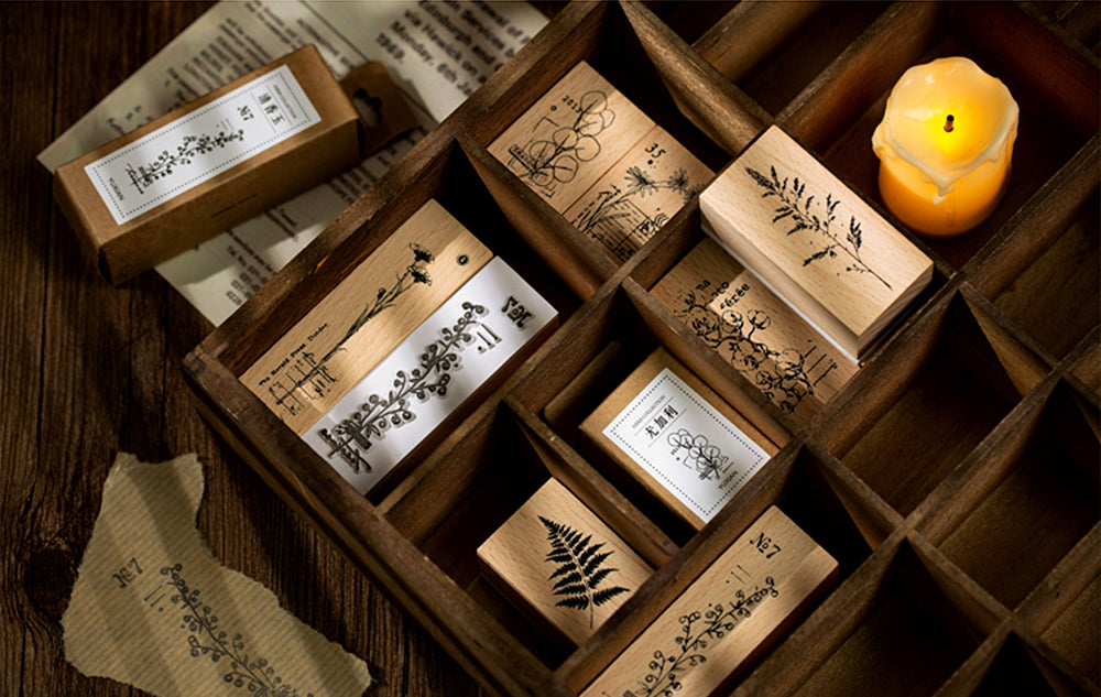 Flowers and Plants Wooden Stamps