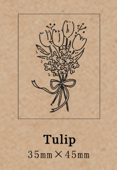 Flower Bouquet Wooden Stamps
