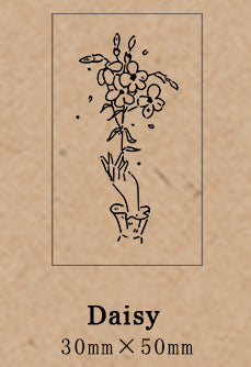 Flower Bouquet Wooden Stamps