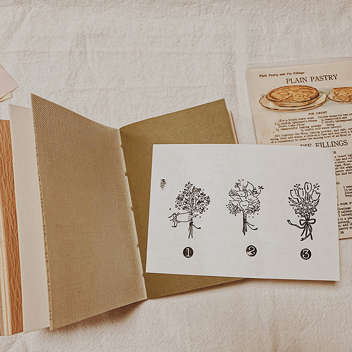 Flower Bouquet Wooden Stamps