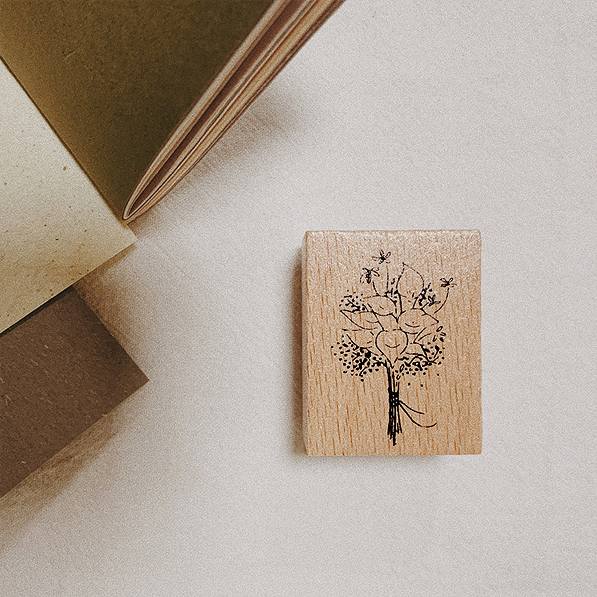 Flower Bouquet Wooden Stamps