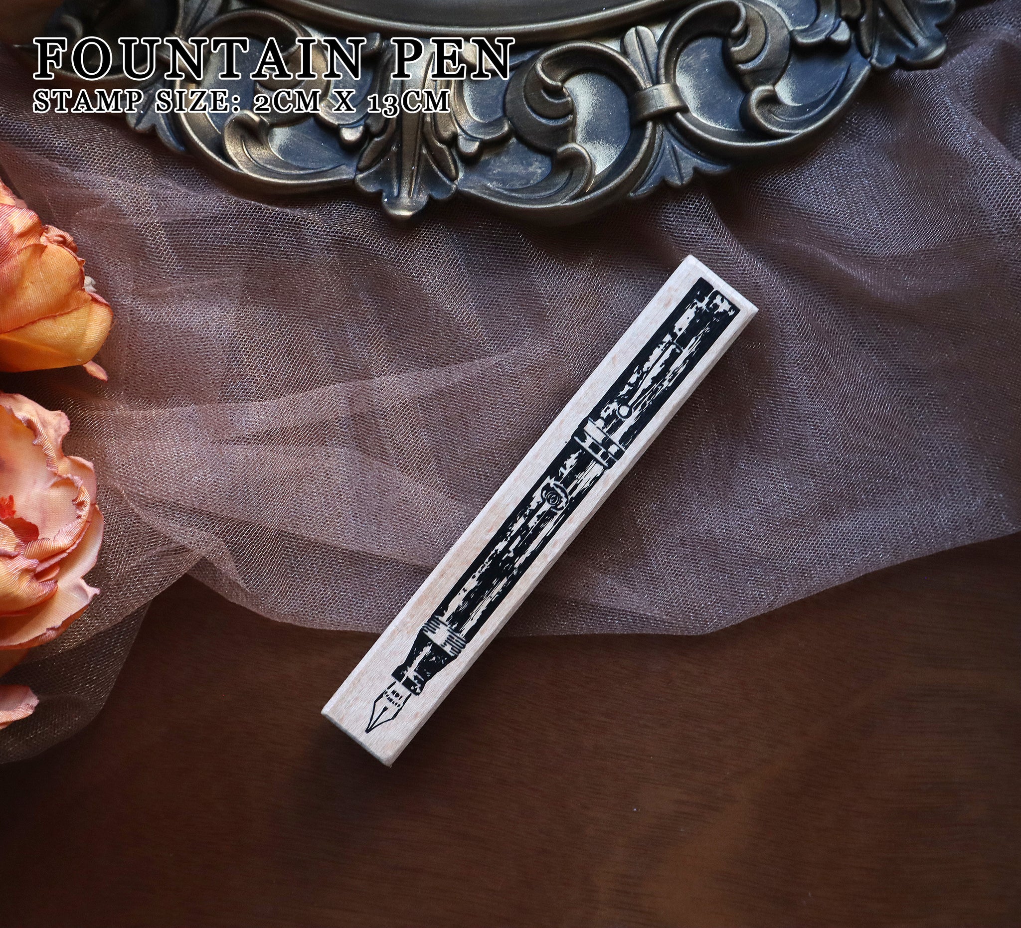 Extra Large Flowers Rubber Stamps