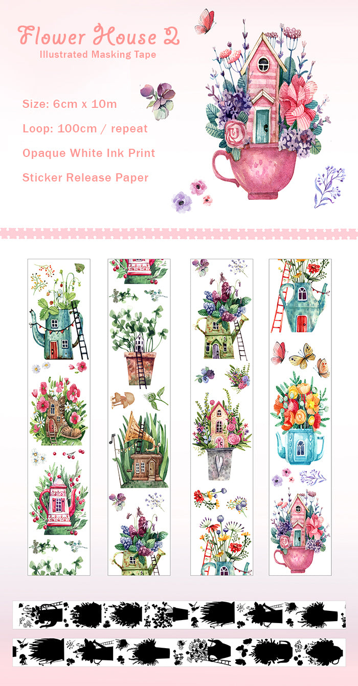 Flower House 2 Masking Tape