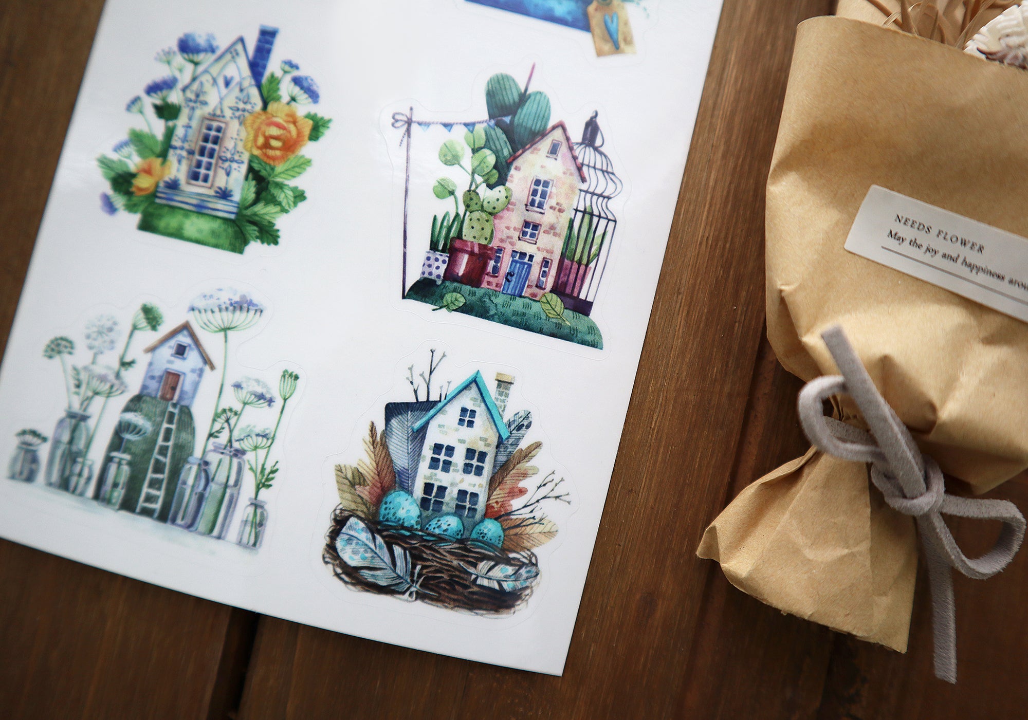 Flower House Sticker Sheet