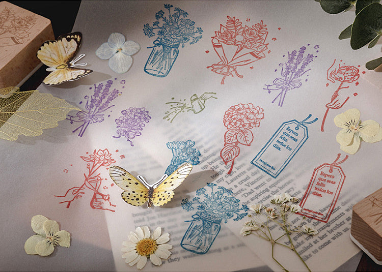 Flower Shop Series Rubber Stamps