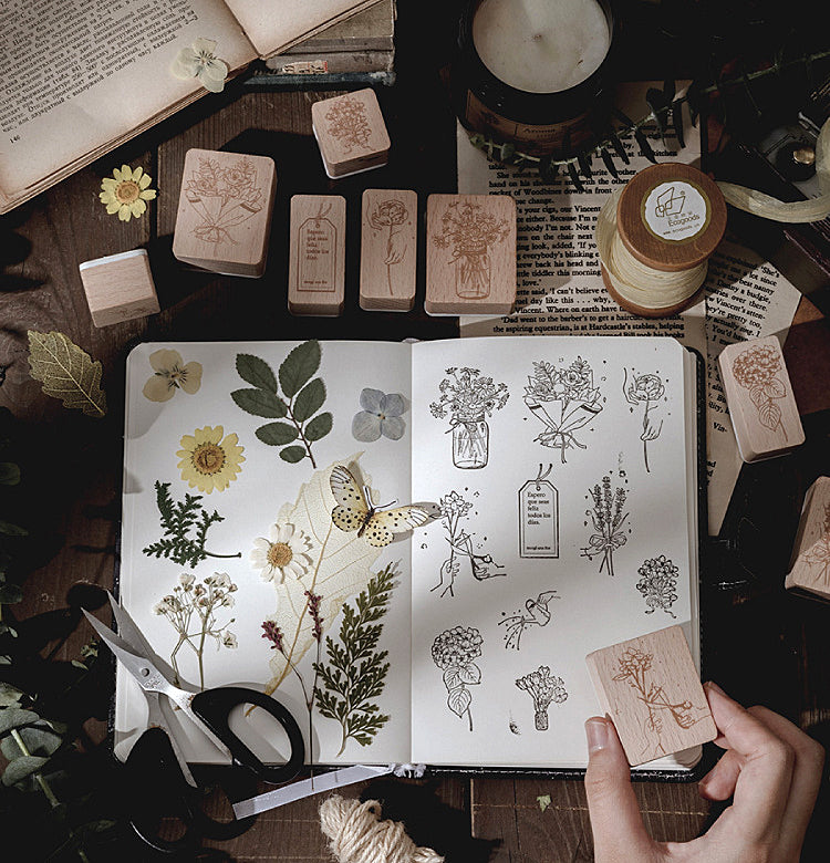 Flower Shop Series Rubber Stamps