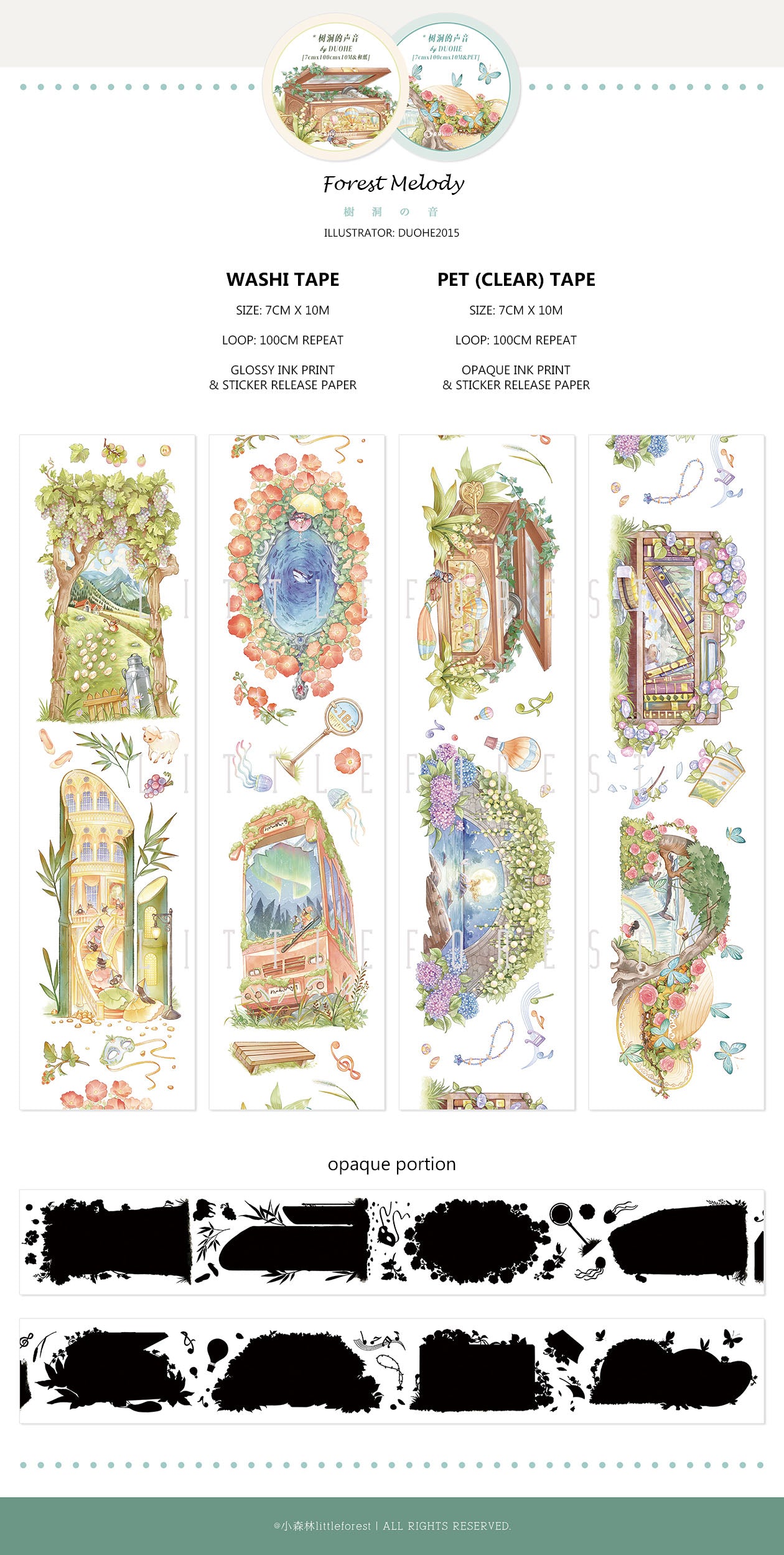Little Forest Masking Tape: Forest Melody