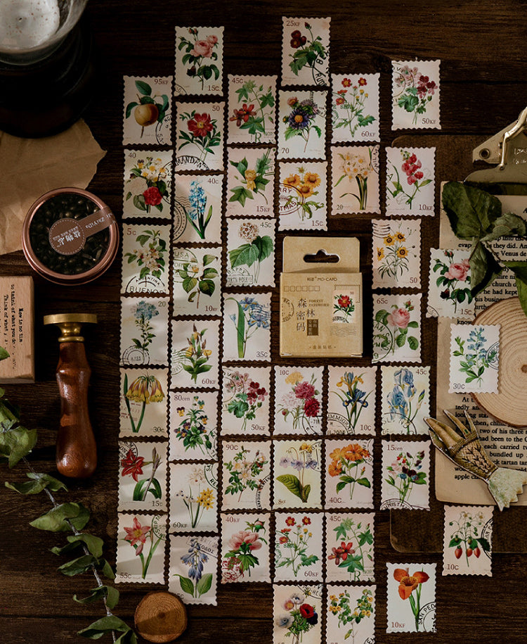 Forest Password Box Sticker Set